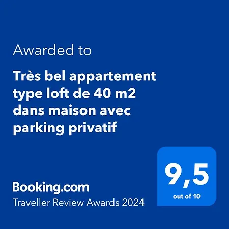 Tres Bel Appartement Type Loft De 40 M2, Classe 3 Etoiles Dans Maison Avec Parking Privatif *