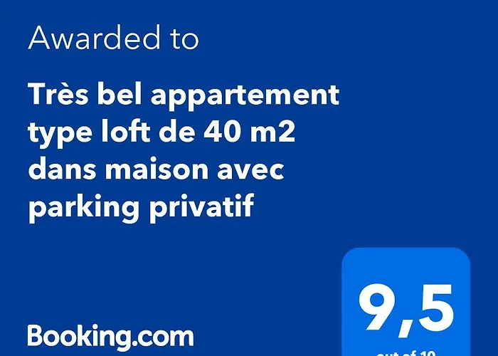 Tres Bel Type Loft De 40 M2, Classe 3 Etoiles Dans Maison Avec Parking Privatif *